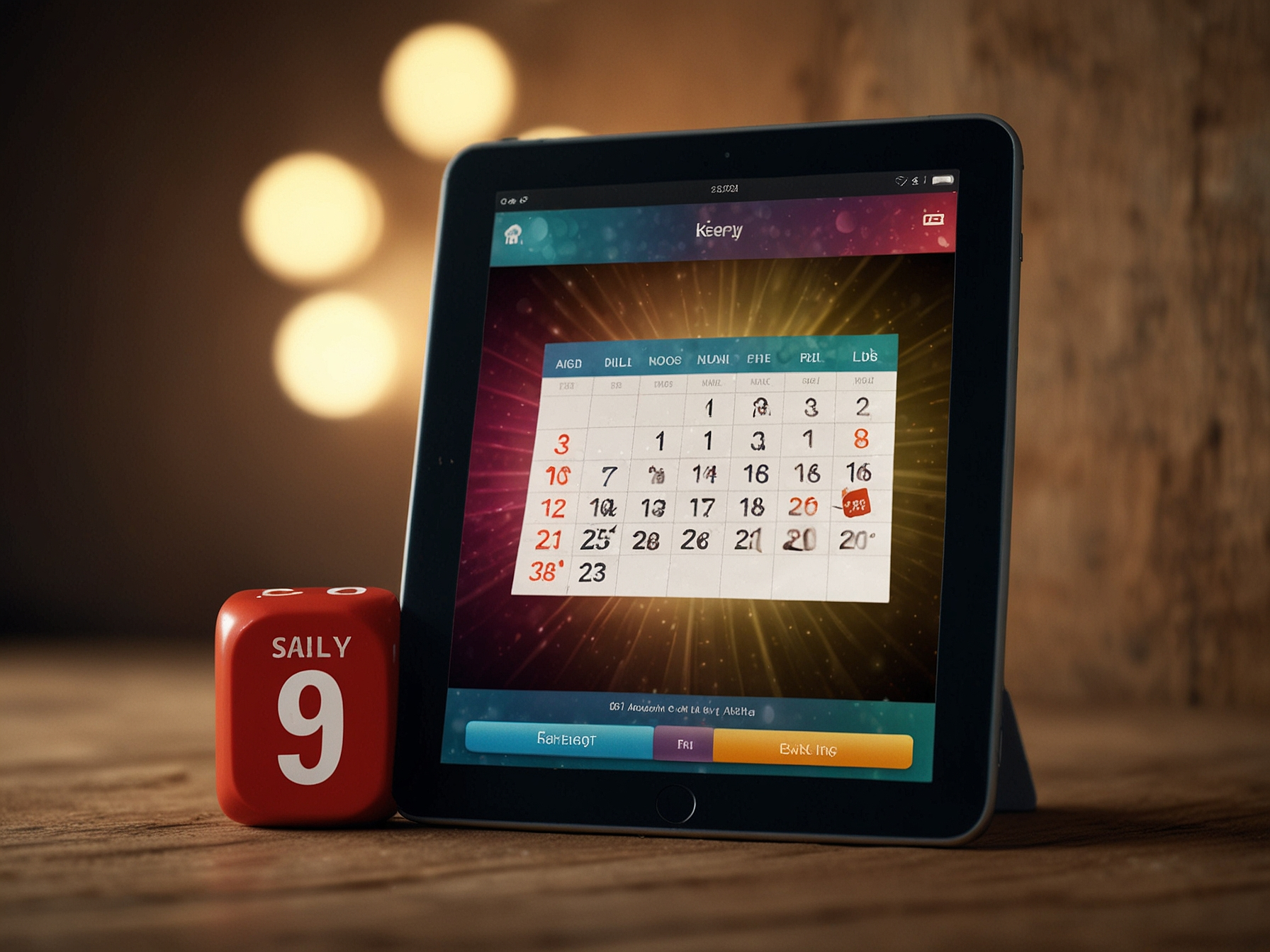 Promotions calendar and bonus notification