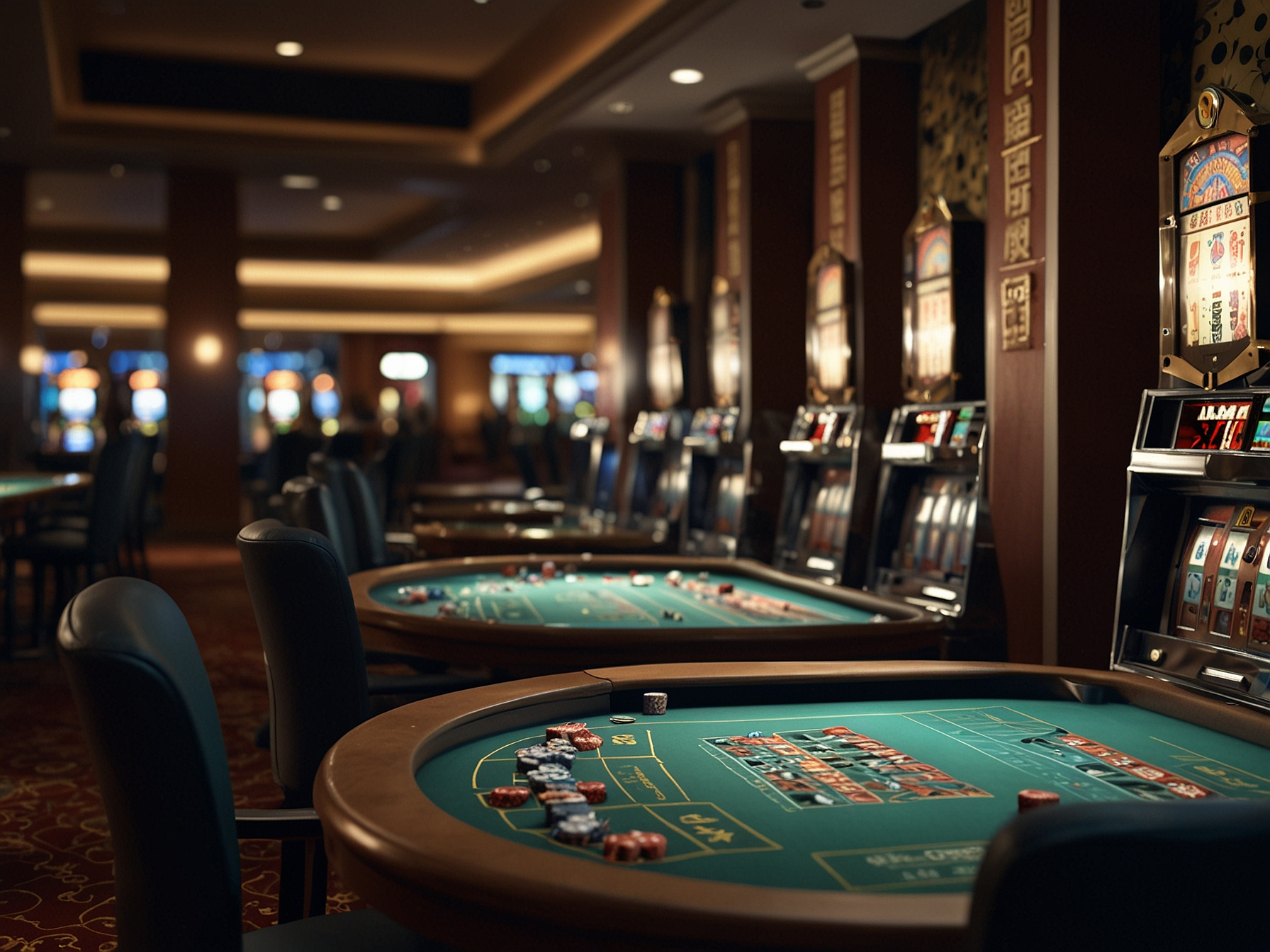 Collections of casino games on multiple screens