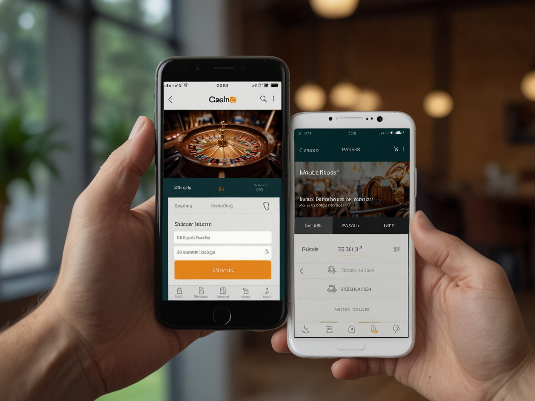 Registration overview on mobile and desktop